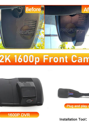 Dash Cam 4K Have a sunroof for Mazda CX-5 CX-3 CX-8 (2017-2024),Wireless WiFi OEM Car DVR Camera,Dashcam fit Left-Hand Drive - Riparo82