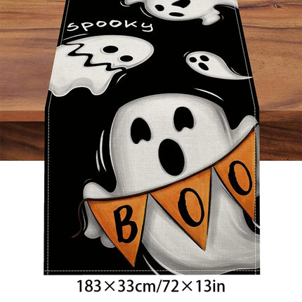Halloween Tablecloth tablecover table decor Haunted House Pumpkin Spider Web Tablecloth 2025 Halloween Party Decoration Supplies