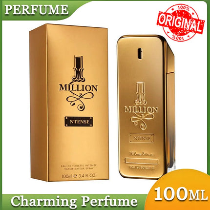 100ml Perfume Golden Million Gold Brick Extrait - Men's Long-Lasting Woody Perfume Men's Perfume Pray Fragrance Cologne