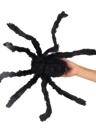 200cm Halloween Spiders Outdoor Decoration Halloween Plush Spiders Giant Spider for Indoor Outdoor Garden Party Decoration - Riparo82