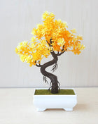 Artificial Plants Decoration Potted Bonsai Small Tree Pot Fake Plant Potted zen garden Ornaments Table Home Room Decoration