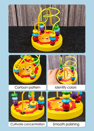 Giocattoli per bambini Montessori Set musicale in legno 9 in 1: Xilofono Sonaglio Tamburo Campana Puzzle 3D Regali di apprendimento sensoriale per 0-12 mesi 1-3 - riparo82