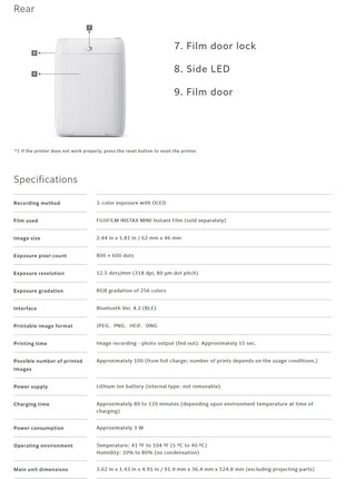 Nuova stampante Fujifilm Instax Mini stampante Fujifilm originale Link 2 con fotocamera a pellicola istantanea Instax Mini Film selezionabile