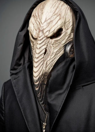 Gothic Black Death Plague Doctor Mask Halloween Party Cosplay Steampunk Bird Beak Mask Scary Costume Long Nose Crow Beak Masks - Riparo82