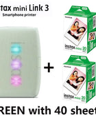 Stampante originale Fujifilm Instax Mini Link 2/Link 3 Stampanti per fotocamere Instax (20/40 fogli di pellicola bianca Instax Mini)