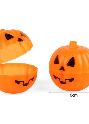 20/40Pcs Halloween Party Kids Gift Plastic Pumpkin Boxes with Glow in The Dark Bouncy Balls Trick or Treat Favors Goodie Fillers - Riparo82