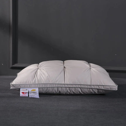 Soft Pillows White Goose Down Feather Pillows for Sleeping Neck Protection Bed Pillows with 100% Cotton Cover