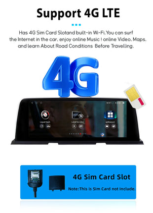 10.25 "Android 14 Wireless Carplay AutoRadio For BMW 6 Series F06 F12 F13 CIC NBT Radio Multimedia Audio GPS Screen Stereo 4GDSP - Riparo82