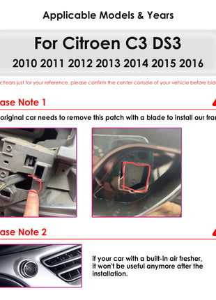 2Din Android 13 Car Radio For Citroen C3 DS3 2010-2016 Car Multimedia Player Navi GPS 4G Wireless CarPlay intelligent autoradio - Riparo82