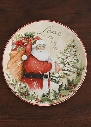 Piatti in ceramica a tema natalizio Set di stoviglie per la cena Colore Sottosmalto Processo Caffè Zuppa Tazza Ciotola Piatto da bistecca di Babbo Natale - riparo82