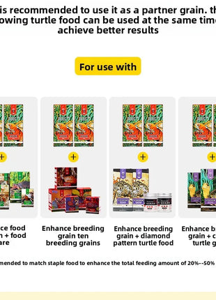 YUR KWAI Turtle Color Enhancing Food - Vibrant Red/Yellow Formula for Box Turtles (Yellow-Margined/Red-Face/Fire) - Riparo82