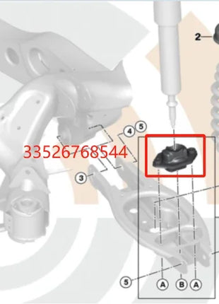 Auto Sospensione Posteriore Buffer In Gomma Ammortizzatore Bump 33536767334 per BMW E81 E82 E88 E90 E91 E92 116 120 318 320d 325 330 335i