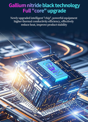 XIAOMI GaN Charger Compatible with 120W Fast Charger Retractable Type-C ligting Cable Portable Adapter For iPhone iPad Samsung - Riparo82