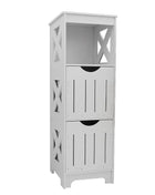 Mobili da bagno moderni bianchi con 2 cassetti