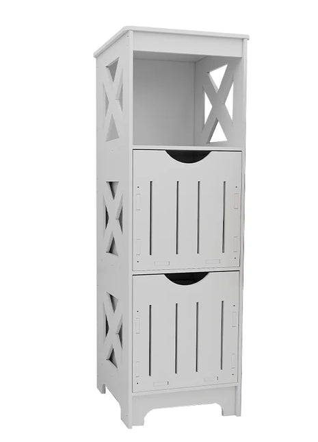 Mobili da bagno moderni bianchi con 2 cassetti