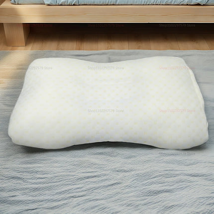 Cervical Orthopedic Neck Pillow for Better Sleep and Neck Support Soybean Fiber SPA Massage Pillow for Home Travel Relaxation