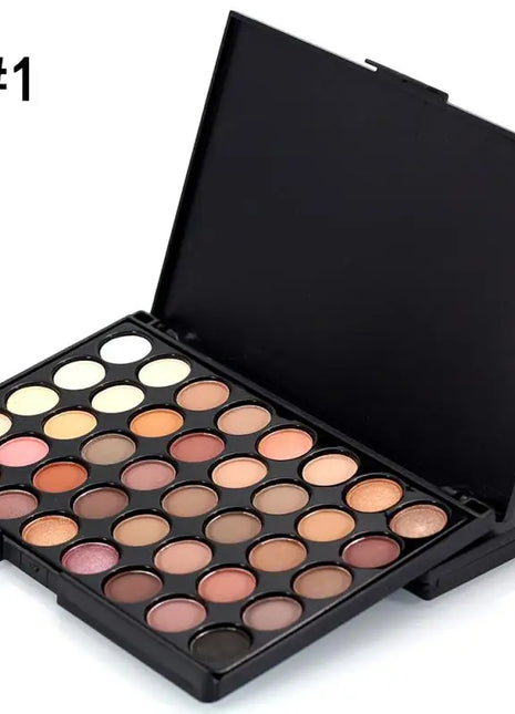 40 Colors Eyeshadow Palette Matte Shimmery High Pigmented Eye Cosmetics for Music Festival Daily Gift for Women - Riparo82