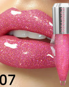 8 Color Glitter Shimmer Lip Gloss Moisturizing Lip Tinted Fuller Lip Effect Diamond Liquid Lipstick Makeup Sexy Lip Care Gifts - Riparo82