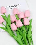 1/5/10/15PCS Tulips Artificial Flowers Real Touch Flowers Tulip Bouquet Decor Fake Tulips Flower for Home Wedding Decorations