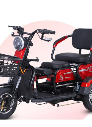 Triciclo Elettrico 1000W 48V 3 Posti Adulti - Scooter Mobilità Anziani 4 Modalità - riparo82