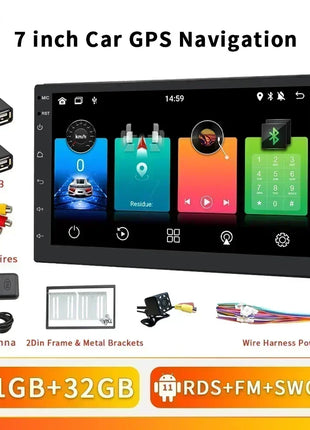 Car Radio 2 Din 7″ Android Multimedia Player GPS WIFI Bluetooth Player for Universal AutoRadio Stereo Video Navigation SWC WIFI