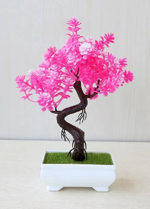 Artificial Plants Decoration Potted Bonsai Small Tree Pot Fake Plant Potted zen garden Ornaments Table Home Room Decoration