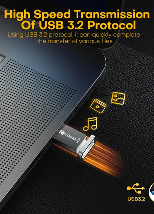 KODAK K113 Mini chiavetta USB USB3.2 Pen Memory Drive ad alta velocità 140 MB/s 16 GB 32 GB 64 GB 128 GB UDisk memoria portatile per PC per auto