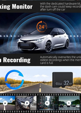 1080P HD Front Rear Dashcam 1 Count Dash Camera for Car,Car Driving Recorder with IR Night-Vision G Sensor 3.16 Inch IPS Screen - Riparo82