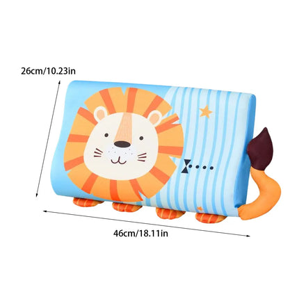 Kids Pillow for Sleeping Ergonomic Memory Foam Bed Pillow Breathable Nap Time Pillows Skin-Friendly Travel Cushion