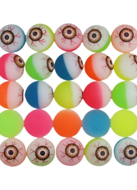 10-30 Pcs 25mm Eyes Outdoor Elastic Ball for Birthday Halloween Prank Carnival Party Gift Pinata Gift Bag Treasure Box Filling - Riparo82