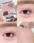 Little Ondine 4Color Eyeshadow Palette Blush Eyeliner Eyeshadow Highlight Contour Palette Eyes Makeup Beauty - Riparo82