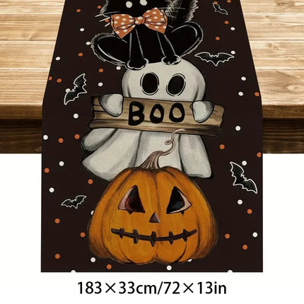 Halloween Tablecloth tablecover table decor Haunted House Pumpkin Spider Web Tablecloth 2025 Halloween Party Decoration Supplies