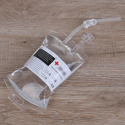 350ml reusable blood energy drink bag PVC material Halloween vampire bag props simulation blood bag Halloween party scary props