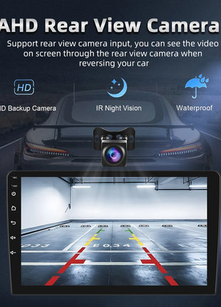 Hikity Wireless CarPlay Android Auto Car Radio For Toyota RAV4 2001-2006 BT Multimedia Player GPS WiFi Head Unit 2din autoradio - Riparo82