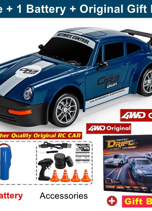 4WD RC Drift Car con luce a LED 2.4G Radio 20KM/h Auto da corsa telecomandate ad alta velocità Modello di veicolo Giocattolo regalo per Ragazzo Ragazza Kid