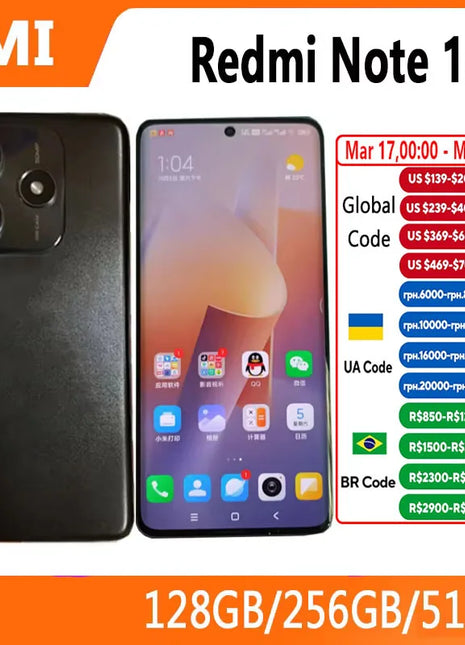 Nuovo Xiaomi Redmi Note 14 5G Versione cinese Smartphone 6.67 "120Hz Display OLED MTK Dimensity 7025-Ultra 5110mAh 50MP OIS IP64 - riparo82