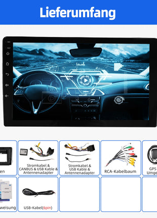ESSGOO Android 14 For Peugeot 208 12-18 10"Display Car Stereo Radio GPS Navi Carplay Android Auto Wifi BT FM RDS Mirror Link SWC - Riparo82