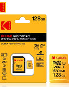 Scheda Micro SD originale al 100% Kodak Scheda di memoria da 128 GB Classe 10 Scheda Flash da 64 GB Scheda di memoria Flash da 32 GB V30 U3 per registratore di guida