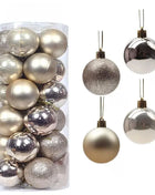 24PCS Palle Di Natale Ornamenti Per L'albero Di Natale Palle Di Natale Appeso Albero Pendenti Home Party Decor 2026 Regalo di Capodanno Noel Navidad - riparo82
