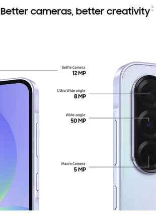 Samsung galaxy a36 5g - 8gb + 128gb 50mp fotocamera 6.7" schermo Samsung portafoglio sottile vetro posteriore batteria 5000mah IP67