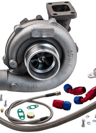 Universal Oil Line Kit Turbo T04E .57 A/R oil Cold Turbocharger 1.5-2.5L engine