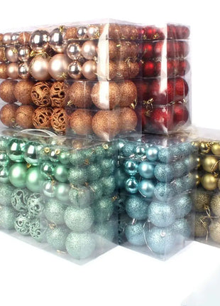 100 pz Decorazioni Di Natale Palline Albero Palle Di Natale Festa di Nozze Ornamento Forniture Per Feste Ornamento Di Natale Palla Palline Di Natale - riparo82
