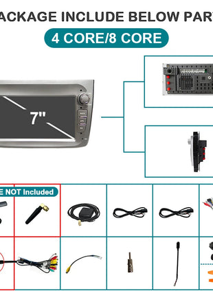 Android 14 Auto Car Radio Stereo Wireless Carplay autoradio For Alfa Romeo 147 Bluetooth 2 din Multimedia player Screen 4G LTE - Riparo82