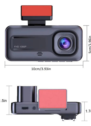 Dash Cam for Cars Camera Black Box 3 Channel /2 Channel  1080P Video Recorder Rear View Camera for Vehicle Car DVR car accessory - Riparo82