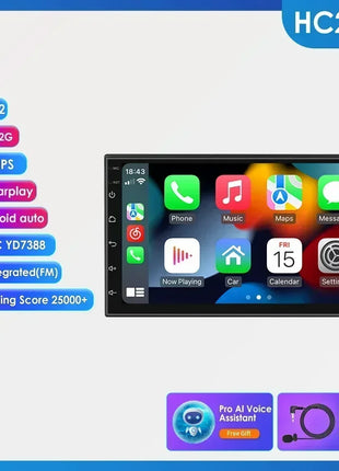 Car Radio 2 Din 7″ Android Multimedia Player GPS WIFI Bluetooth Player for Universal AutoRadio Stereo Video Navigation SWC WIFI