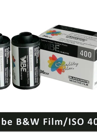 1 rotolo/2 rotolo/3 rotolo/5 rotolo VIBE 400 Pellicola bianca e nera ISO 400 35mm 135 Pellicola negativa 36EXP/rotolo per fotocamera Kodak (due data 3.2026)