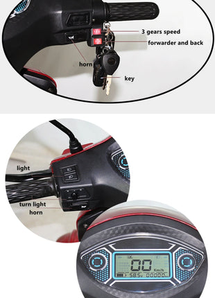 Travel 4 Wheels Elderly Electric Scooter Disabled Handicapped Mobility Scooter For Seniors - Riparo82