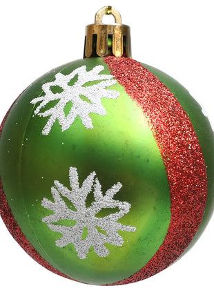 Palline di Natale Ornamento Palline di Natale pendenti scintillanti per la decorazione dell'albero Palline di caramelle per la festa natalizia al coperto della casa di Natale - riparo82