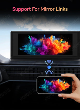 11.3" Dash Cam 4K Car Mirror Wireless Carplay Android Auto Multimedia Player GPS WiFi Universal Black Box Rearview Camera AUX BT - Riparo82