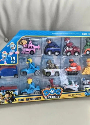 Paw Patrol Set di giocattoli Cartoon Anime Figure Patrol Canine Chase Skye Rimbalzo Bicicletta Decorazione della casa Regali di compleanno di Natale per bambini - riparo82